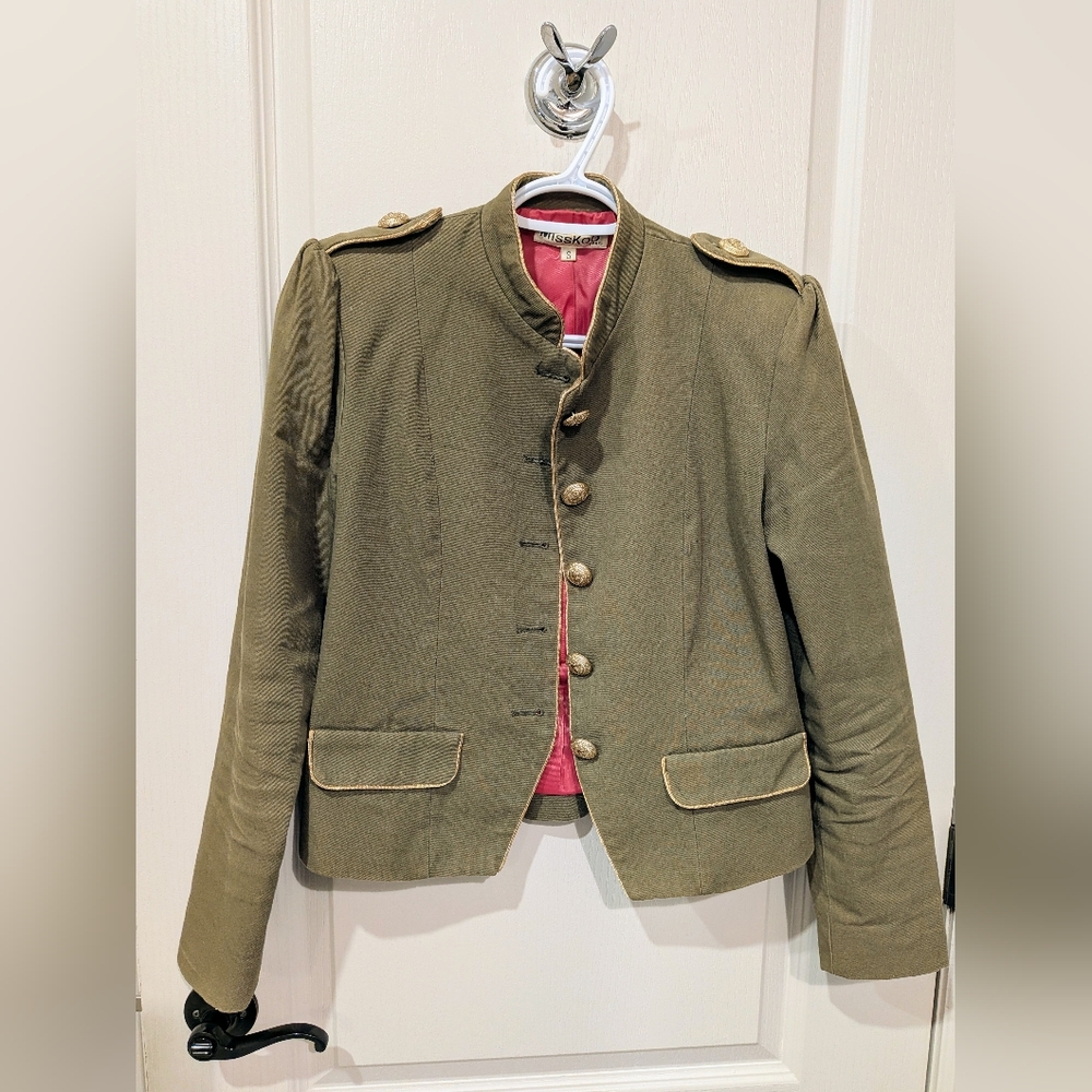 Olive Green Military Style Jacket